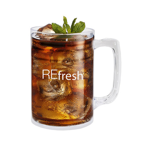 Smooth Sided Taster Beer Stein 5oz Clear Styrene